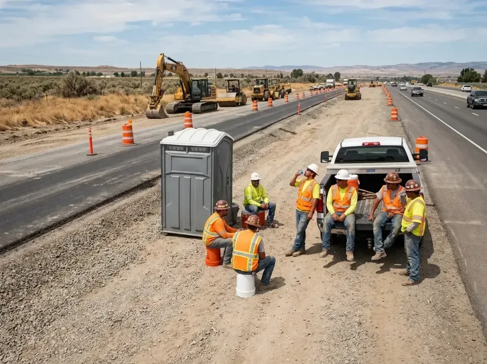 highway-road-construction-crew-007 — frequently asked questions, Porta Potty and Restroom Rentals in Oregon City, OR